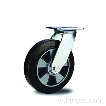 Cao su hạng nặng trên bánh xe xoay nhôm